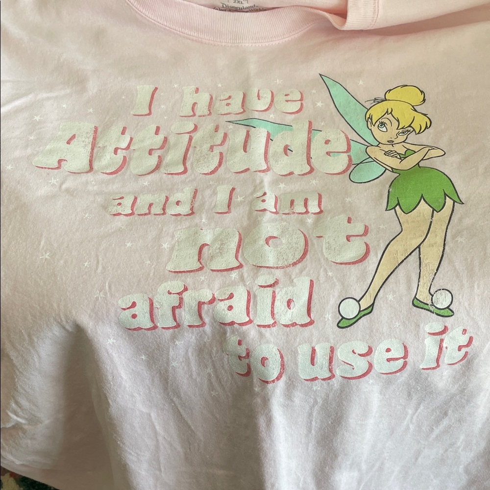 Hanes Pink Tinker Bell Graphic Tee